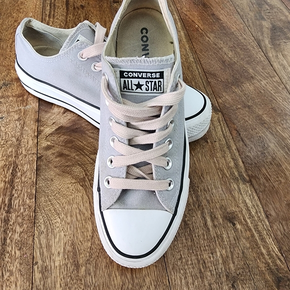 Classic Gray Canvas Converse Platform s7Y - Picture 2 of 4